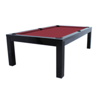 Penelope II biljardbord. 2,1 meter. Farge blank svart. Burgunderfarget stoff. Dynamic Penelope II biljardbord. 2,1 meter. Farge blank svart. Burgunderfarget stoff.