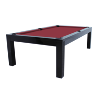 Dynamic Pool table Penelope II. 8 feet. color glossy black. sheet burgundy