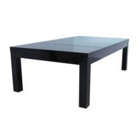 Dynamic Pooltafel Penelope II. 7 foot. kleur glanzend zwart. laken burgundy