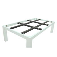 Penelope II biljardbord. 2,1 meter. Blank hvit. Elektrisk blått stoff. Dynamic Penelope II biljardbord. 2,1 meter. Blank hvit. Elektrisk blått stoff.