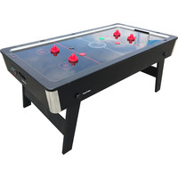 Van den broek biljarts Airhockey TopTable Foldy-Carbon Black-Grey (inklapbaar) 6,5ft