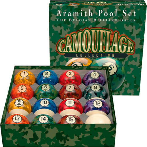 ARAMITH Poolballen Aramith Camouflage maat 57, 2 mm