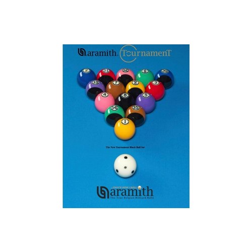 Ballenset Pool 57,2mm Aramith Tournament Black Duramith. ARAMITH Ballenset Pool 57,2mm Aramith Tournament Black Duramith.