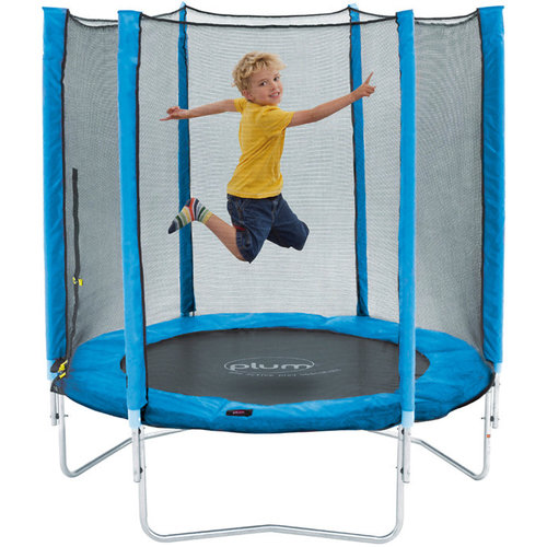 Plum Plum trampoline Junior met veiligheidsnet blauw 4,5ft .
