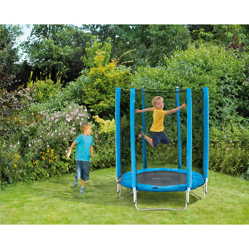 Plum Plum trampoline Junior with safety net blue 4.5ft.