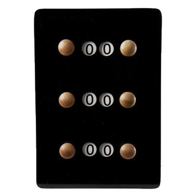 Resultattavlan liten svart