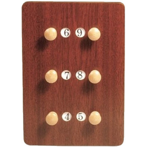 Van den Broek biljarts Scoreboard small Mahogany