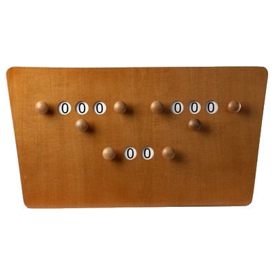 Billiard scoreboard butterfly Brown