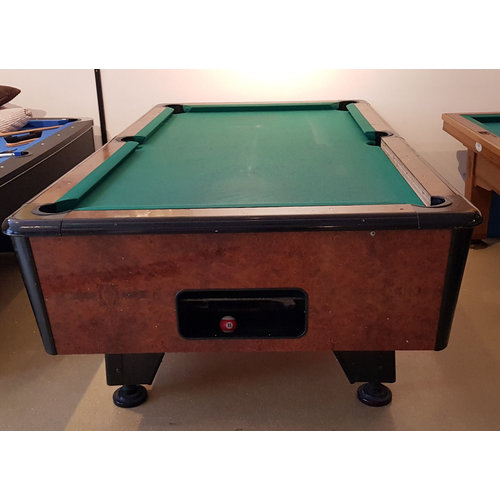 Van den Broek biljarts 7 foot pool table with coin insertion.