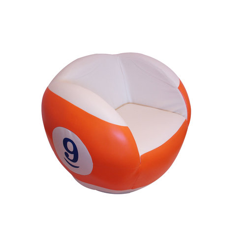 Dynamic Chair No. 9 white-orange