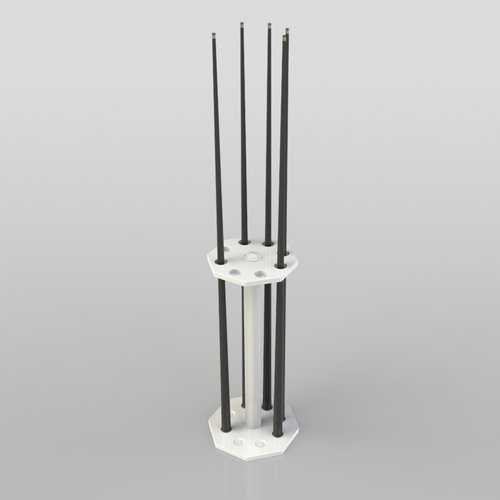 Cue rack i fargebiljard Montfort. Montfort Cue rack i fargebiljard Montfort.