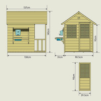 TP Toys Meadow playhouse with mud kitchen. TP-Toys TP Toys Meadow playhouse with mud kitchen.