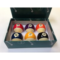 Poolballen Aramith 57,2 mm 'Baseball' nr. 16-21 ARAMITH Poolballen Aramith 57,2 mm 'Baseball' nr. 16-21