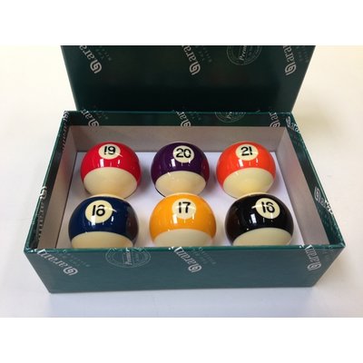 Pool balls Aramith 57.2 mm 'Baseball' no. 16-21