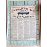 Toulet Charles Toulet "new rules of the billiard game"