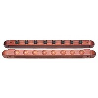 Wall cue rack for 8 cues Mahogany Wall cue rack for 8 cues Mahogany