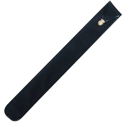 Cue cover classic, black leather*