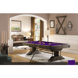 Pool table Industrial Black-Oak