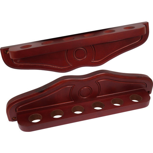 Wall cue rack for the Luxury mahogany 6 cues Wall cue rack for the Luxury mahogany 6 cues