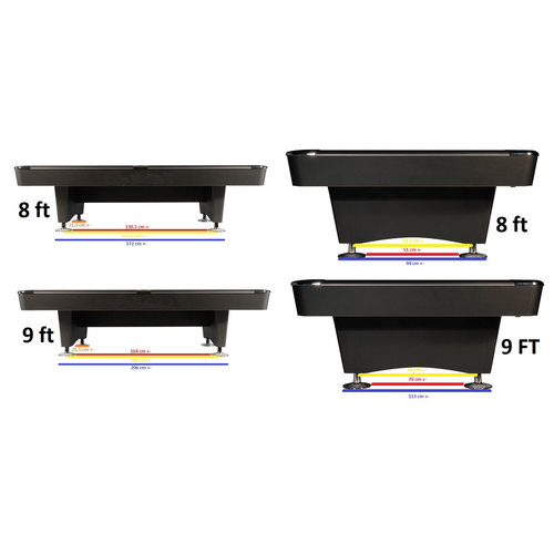 BUFFALO Pooltafel Buffalo Dominator zwart