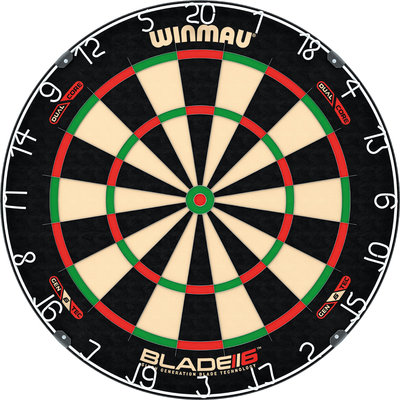 Winmau Blade 6 Dual Core dartskive.