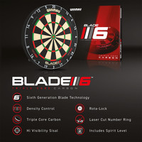 Winmau Blade 6 Triple Core dartboard. Winmau Winmau Blade 6 Triple Core dartboard.