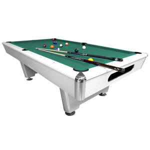 Biljardbord Dynamic Triumph, 7 fot matt hvit