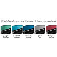 Dynamic Pooltafel Dynamic Triumph, 7 foot mat wit.