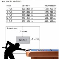 Dynamic Pooltafel Dynamic Triumph, 7 of 8 foot mat wit.