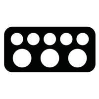 Predator Roadline, Svart-Vit, 3x5 hårt fodral Predator Predator Roadline, Svart-Vit, 3x5 hårt fodral