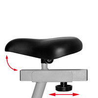 Christopeit exercise bike AL2 II ergometer silver/black Christopeit Christopeit exercise bike AL2 II ergometer silver/black