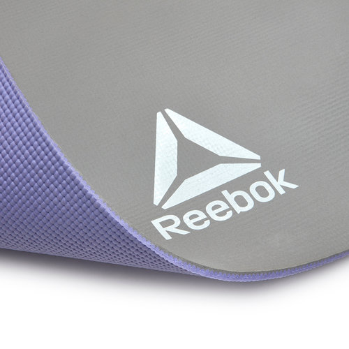 yogamatte Reebok 6 mm dobbeltsidig lilla/grå Reebok yogamatte Reebok 6 mm dobbeltsidig lilla/grå