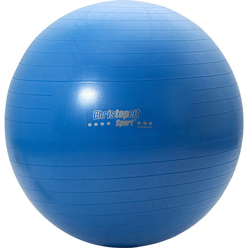 Christopeit Christopeit Gym bal 75cm incl. pomp blauw