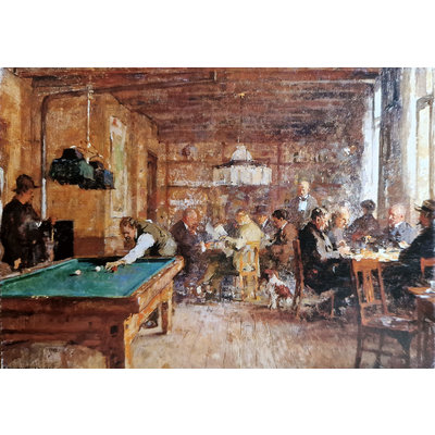 The pub billiards postcard