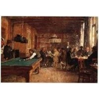 Van den broek biljarts The pub billiards postcard