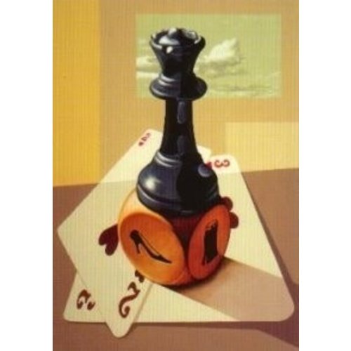 Van den broek biljarts chess postcard