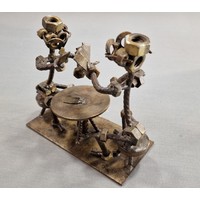 Figurine cards copper 17 x 8 x 16 cm Figurine cards copper 17 x 8 x 16 cm