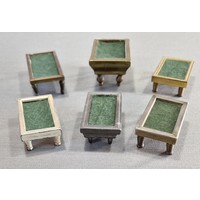 Minibillard lavet af metal fra 6 x 4 x 2,5 cm