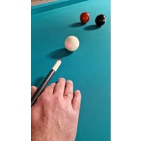 Laser training pool cue