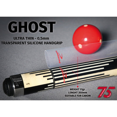 Biljartkeu Handle Longoni Ghost transparant