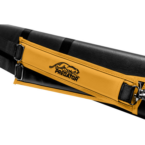 Predator Cue Hard Case, Predator Roadline, sort-gul, 3x5