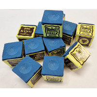 Triangle Triangle billiard chalk 12 pieces blue