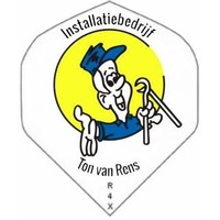 Van den broek biljarts Dart flight trykt med logo, tekst eller bilde