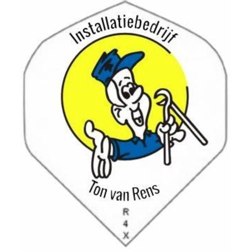 Van den broek biljarts Dart flight bedrukken met logo, tekst of afbeelding