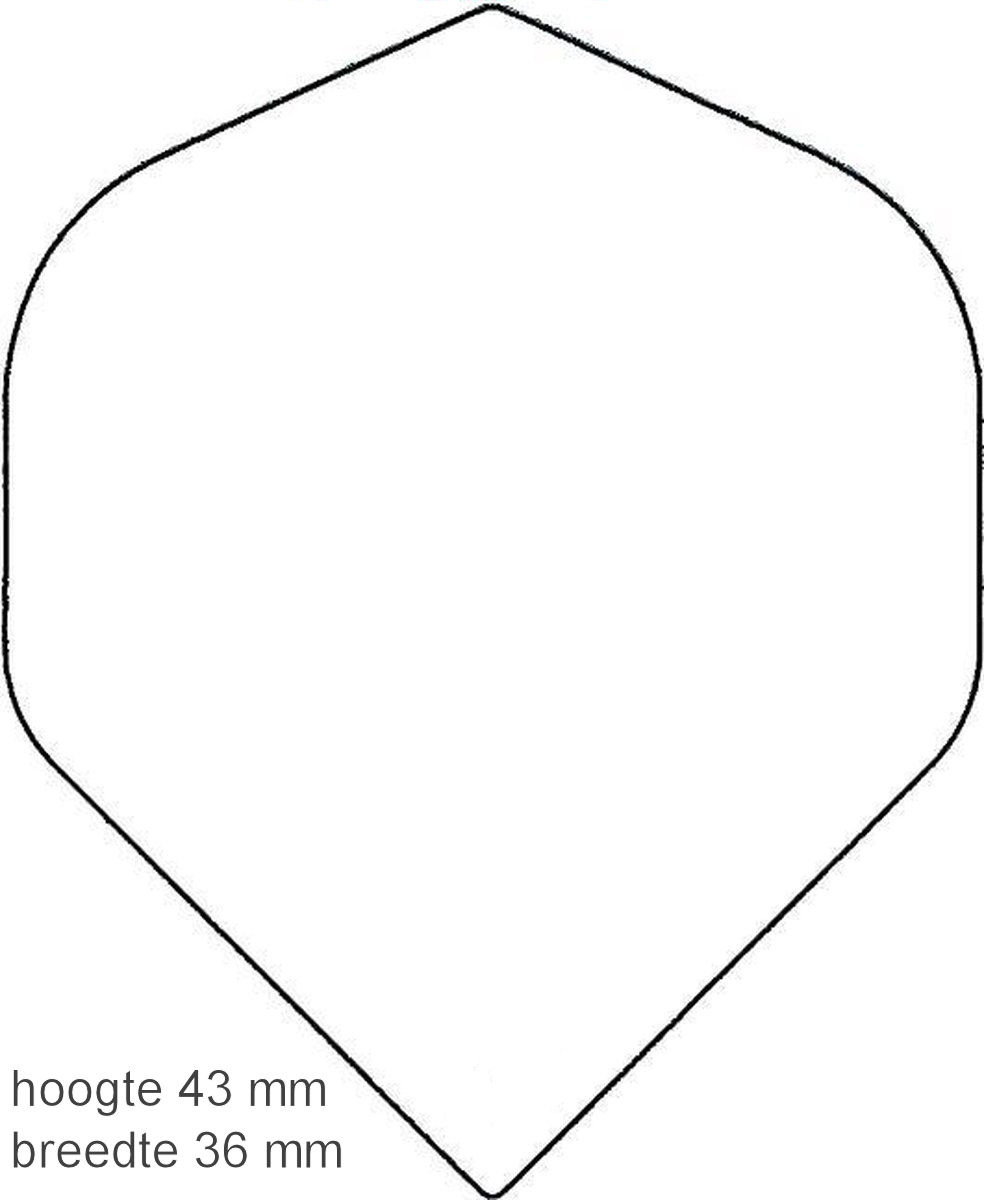 Dart flight bedrukken met logo Van den Broek Biljarts