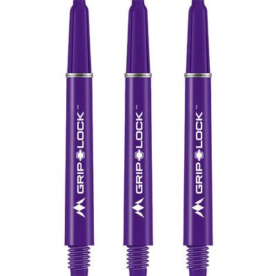 MISSION GRIP LOCK DART SHAFTS – MEDIUM, PURPLE