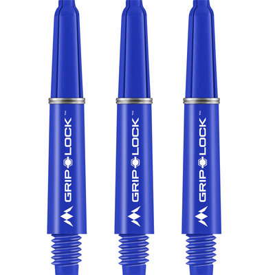 Mission Grip Lock Dart Shafts - Short, Blue