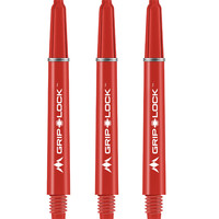 Mission Grip Lock Dart Shafts - Medium, Red