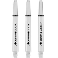 Mission Grip Lock Dart Shafts - Medium, White