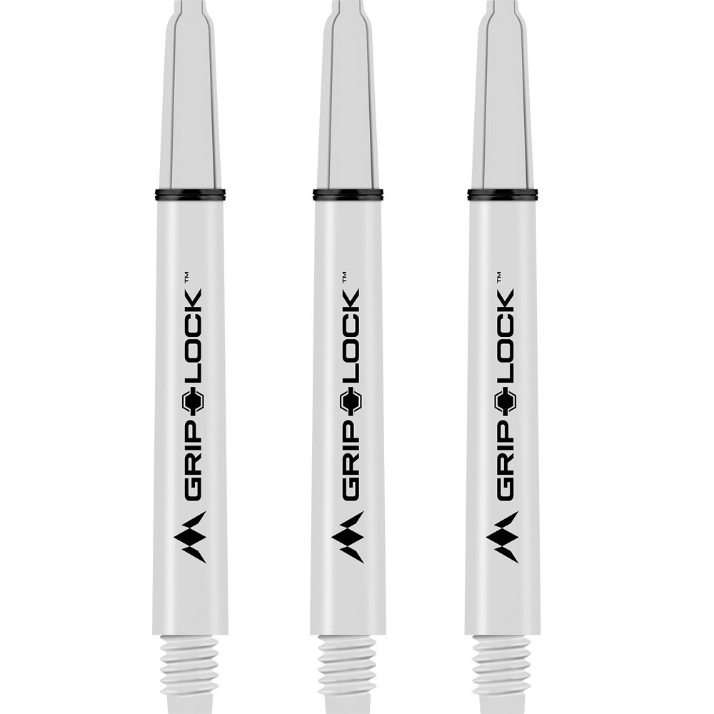 Mission Grip Lock Dart Shafts Medium, White Van den Broek Biljarts